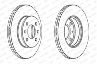 Компл. тормозных дисков (2 шт.) передняя l/r hyundai getz 1.1-1.6 09.0