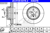 Two-piece brake disk