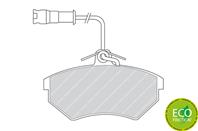 Колодки тормозные передние заменен на FDB343