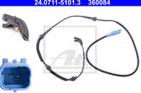 24.0711-5101.3_датчик ABS передний! Citroen C5 1.6-3.0i/HDi 01&gt
