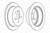 Диск торм задн