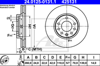 24.0125-0131.1_диск тормозной передний! opel astr
