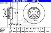 24.0136-0109.1_диск тормозной передний! bmw e70 3