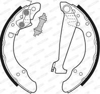 FERODO FSB408 Колодки торм.бар.AUDI A2/VW G2/G3/PASSAT/POLO/SKODA FABIA 86-08
