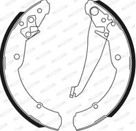 Барабанные тормозные колодки FSB549 от компании FERODO