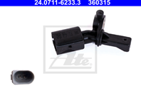 24.0711-6233.3_!датчик ABS зад. л. Audi A2  Seat Ibiza  Skoda Fabia  VW Polo 1.0-2.0i/TSi/TDi 99&gt