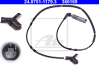 Датчик ABS BMW E46 98-00 задний