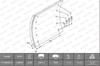 Накладки тормозные STD 19094 420*200*206*10 6/17 4mm