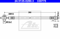 Шланг тормозной