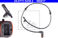 24.0711-5330.3_датчик ABS передний! MB W204/X204/