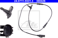 24.0711-5531.3_датчик ABS передний! MB Sprinter  VW Crafter CDI 06&gt