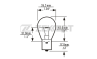 Лампа P21W 24V 21W BA15s