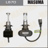 Светодиодная лампа masuma l670 h7 12v/55w led 6000k 4000lm [уп.2]