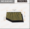MCE4040 Салонный фильтр MASUMA AUDI/ A4, A5, Q5/ V1800, V4200 07- (1/20)