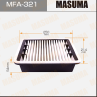 Воздушный фильтр a- 198 masuma (1 40)