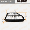 Воздушный фильтр lhd masuma hyundai matrix v1500  v1600  v1800 01- (1 40)