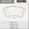 Колодки тормозные дисковые MS0106 от компании MASUMA