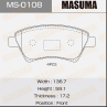 Колодки тормозные дисковые MS0108 от производителя MASUMA