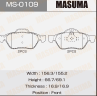 Колодки тормозные дисковые MS0109 от производителя MASUMA
