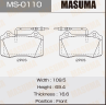 Колодки тормозные дисковые MS0110 от производителя MASUMA