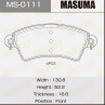 Колодки тормозные дисковые MS0111 от производителя MASUMA