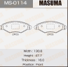 Колодки тормозные дисковые MS0114 от компании MASUMA