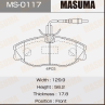 Колодки тормозные дисковые MS0117 от фирмы MASUMA
