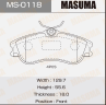 Колодки тормозные дисковые MS0118 от производителя MASUMA
