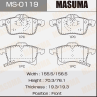 Колодки тормозные дисковые MS0119 от компании MASUMA