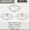 Колодки тормозные дисковые MS0120 от производителя MASUMA