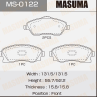 Колодки тормозные дисковые MS0122 от компании MASUMA