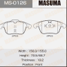 Колодки тормозные дисковые MS0126 от фирмы MASUMA