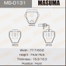Колодки тормозные дисковые MS0131 от производителя MASUMA