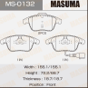 Колодки тормозные дисковые MS0132 от компании MASUMA