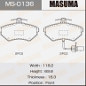 Колодки тормозные дисковые MS0136 от компании MASUMA