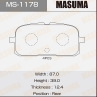 Колодки дисковые masuma (pf-1178, an-254, d2066)