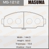Колодки тормозные дисковые MS1212 от фирмы MASUMA