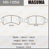 Колодки тормозные дисковые MS1259 от компании MASUMA