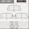 Колодки тормозные дисковые задние MS1321 от компании MASUMA