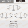 Колодки тормозные дисковые передние MS1322 от фирмы MASUMA