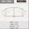 Колодки тормозные дисковые MS1362 от компании MASUMA