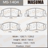 Колодки тормозные дисковые MS1404 от компании MASUMA