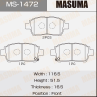 Колодки тормозные дисковые передние MS1472 от производителя MASUMA