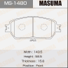 Колодки тормозные дисковые передние MS1480 от производителя MASUMA