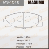 Колодки тормозные дисковые MS1516 от фирмы MASUMA