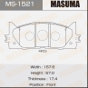 Колодки тормозные дисковые передние MS1521 от фирмы MASUMA