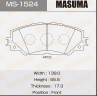 Колодки тормозные дисковые передние MS1524 от производителя MASUMA