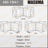 Колодки тормозные дисковые передние антискрип MS1541 от производителя MASUMA