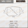 Колодки тормозные дисковые MS1550 от компании MASUMA