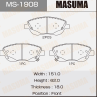 Колодки тормозные дисковые MS1908 от производителя MASUMA